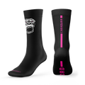 Calcetines Bordados Gorila Fucsia