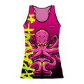 Camiseta Nadadora Pulpo Fucsia