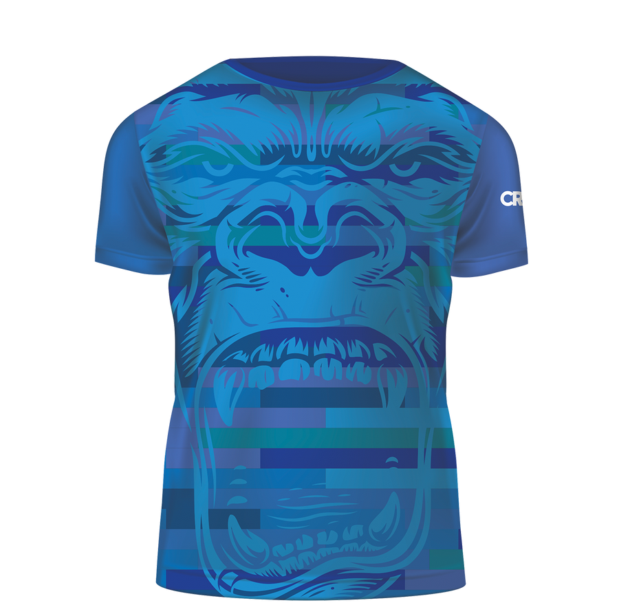 Camiseta Caradura Blue Glitch