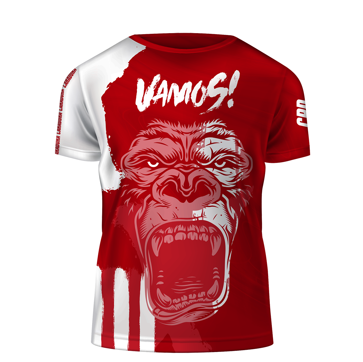 Camiseta Caradura Vamos Rojo Blanco