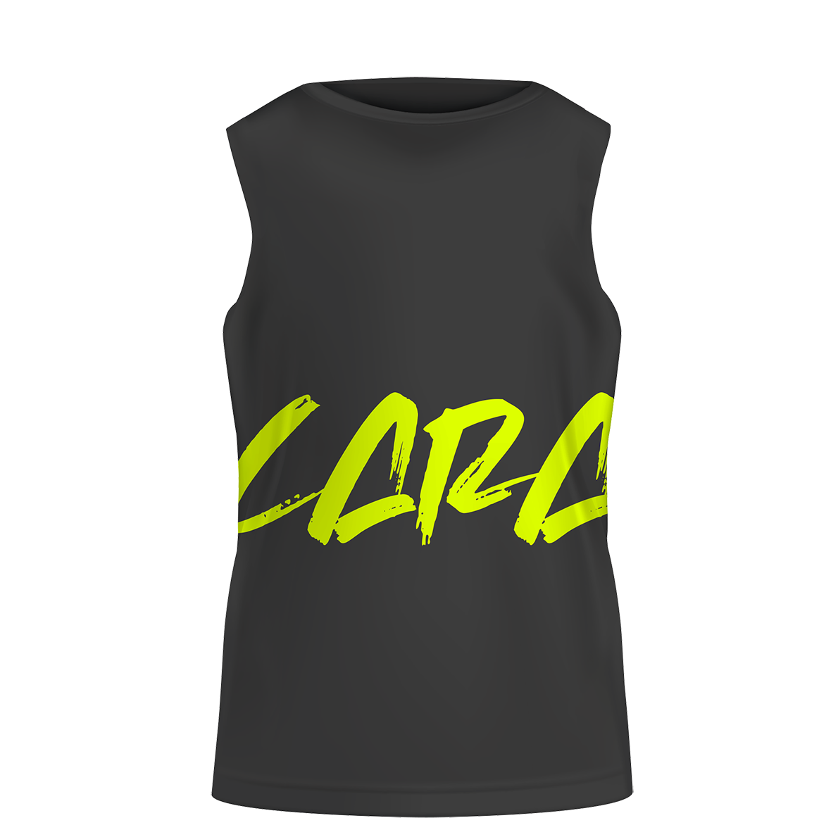 Camiseta Sin Mangas Miau Amarilla