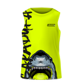 Camiseta Sin Mangas Tiburón Amarillo