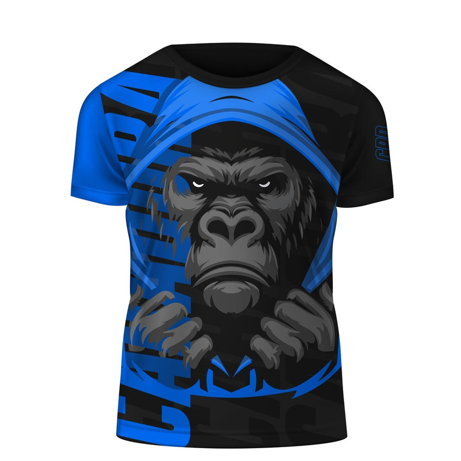 Camiseta Caradura Gorila Fight Azul