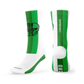 Calcetines Bordados MOR Verde y Blanco