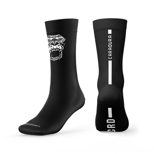 Calcetines Bordados Gorila Blanco