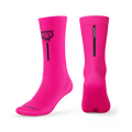 Calcetines Bordados Fluor Fucsia Tiger