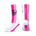 Calcetines Bordados MOR Fucsia y Blanco