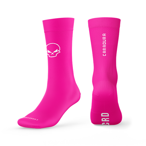Calcetines Bordados Alien Fucsia –