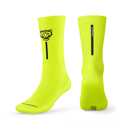 Calcetines Bordados Fluor Yellow Tiger