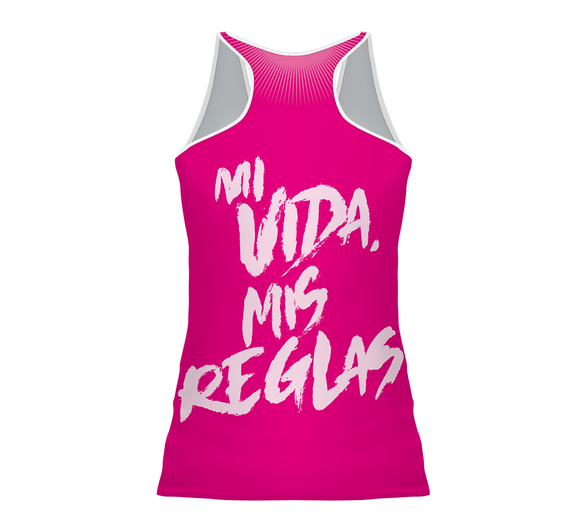 Camiseta Nadadora Calavera Fucsia