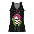 Camiseta Nadadora Calavera Neón