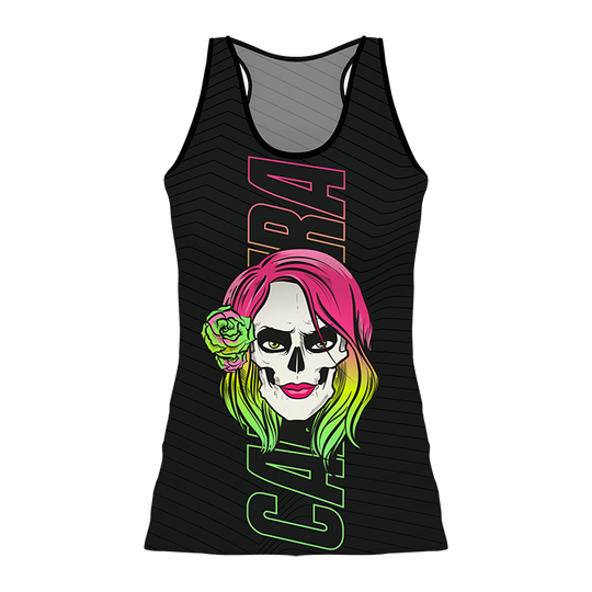 Camiseta Nadadora Calavera Neón