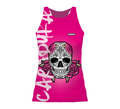 Camiseta Nadadora Calavera Fucsia (NUEVO PATRÓN)