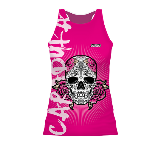 Camiseta Nadadora Calavera Fucsia (NUEVO PATRÓN)