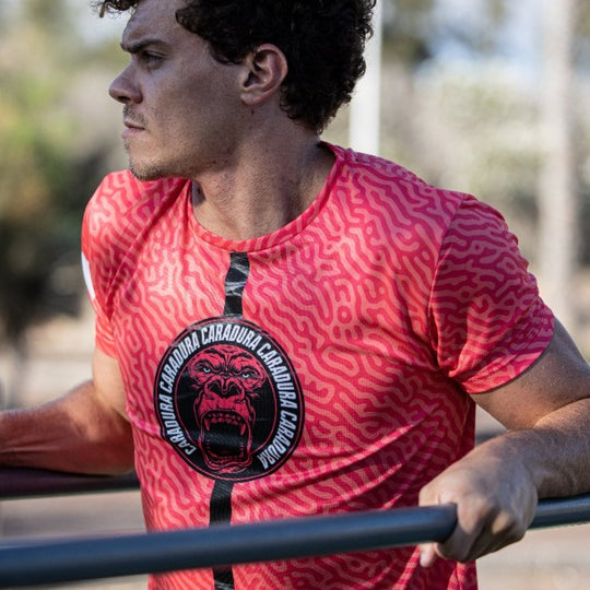 Camiseta Gorila Print Roja
