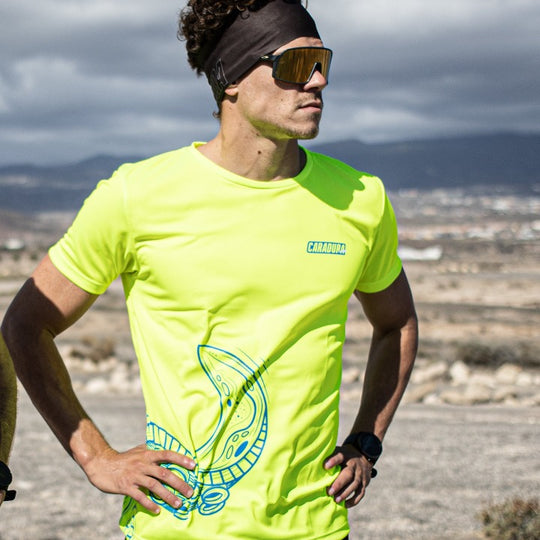 Camiseta Pulpo Amarillo Fluor