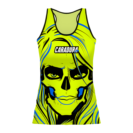 Camiseta Nadadora Calavera Amarilla